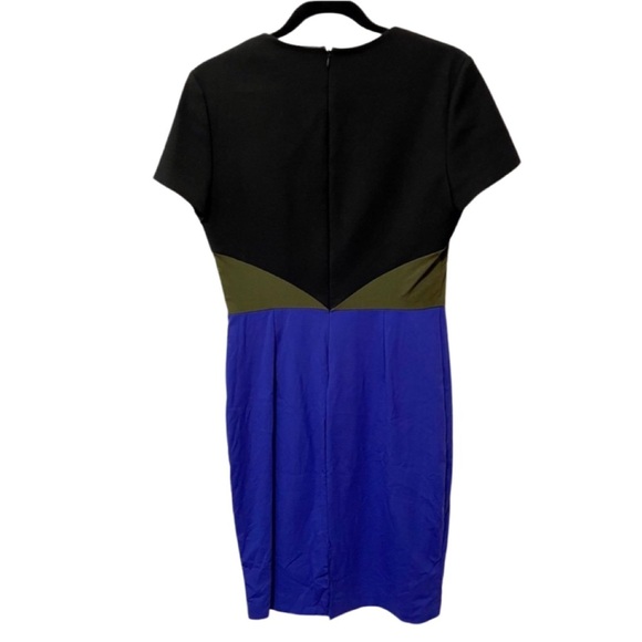 Diane Von Furstenberg Colorblock Midi Dress - Picture 2 of 5